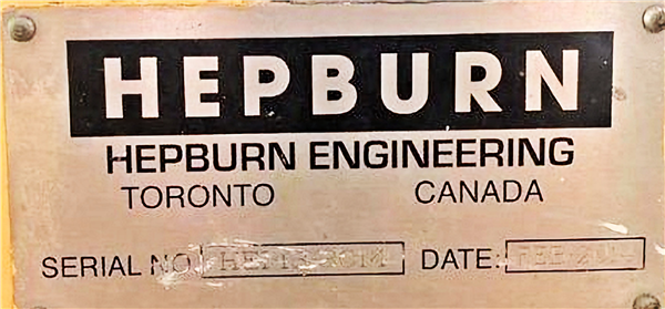 Unused Hepburn 100" (2540mm) Dia., 4-rope Friction (koepe) Hoist, 1250 Hp)